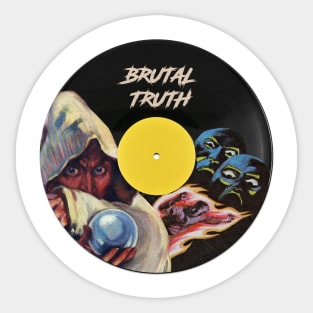 Brutal Truth Vynil Pulp Sticker